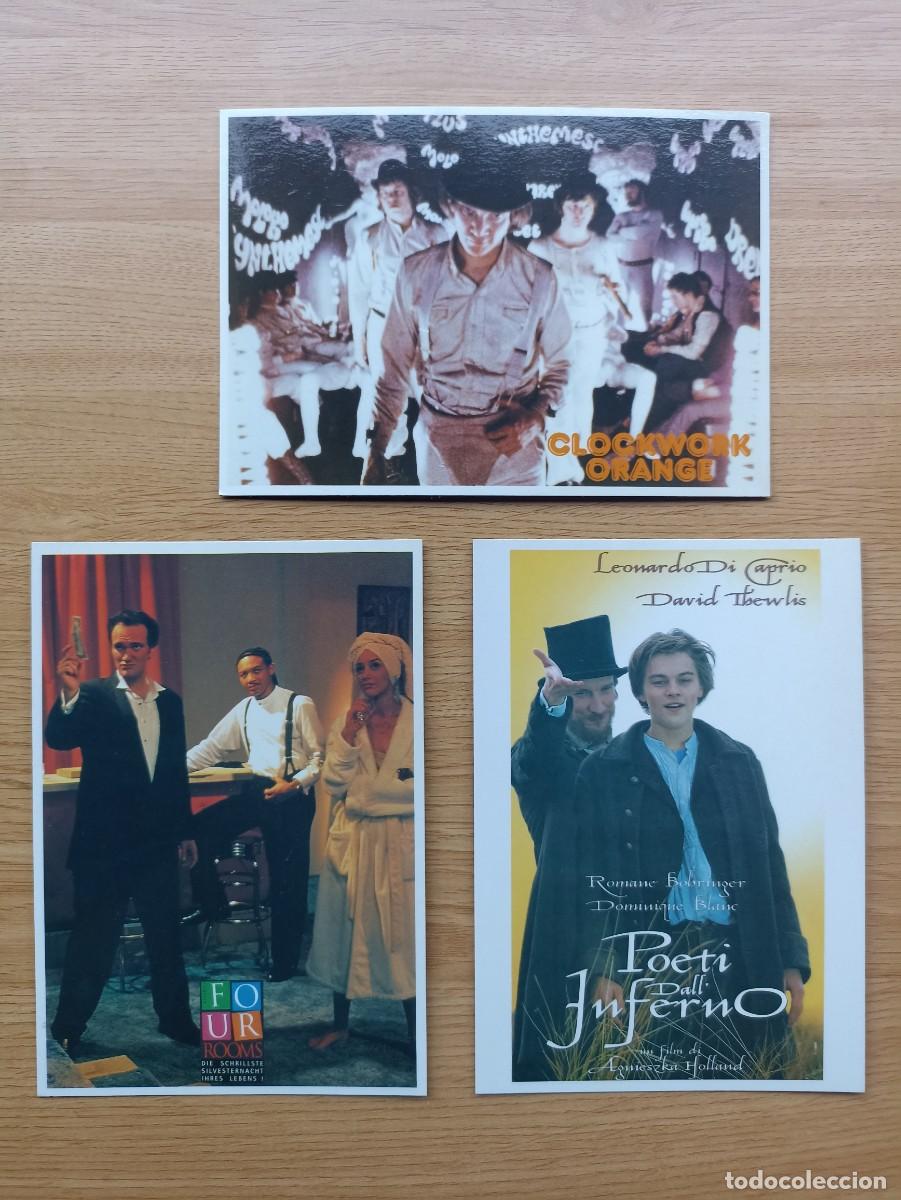 Cinema: Lote 3 postales de cine, Clocwork orange, four rooms, poeti dall inferno