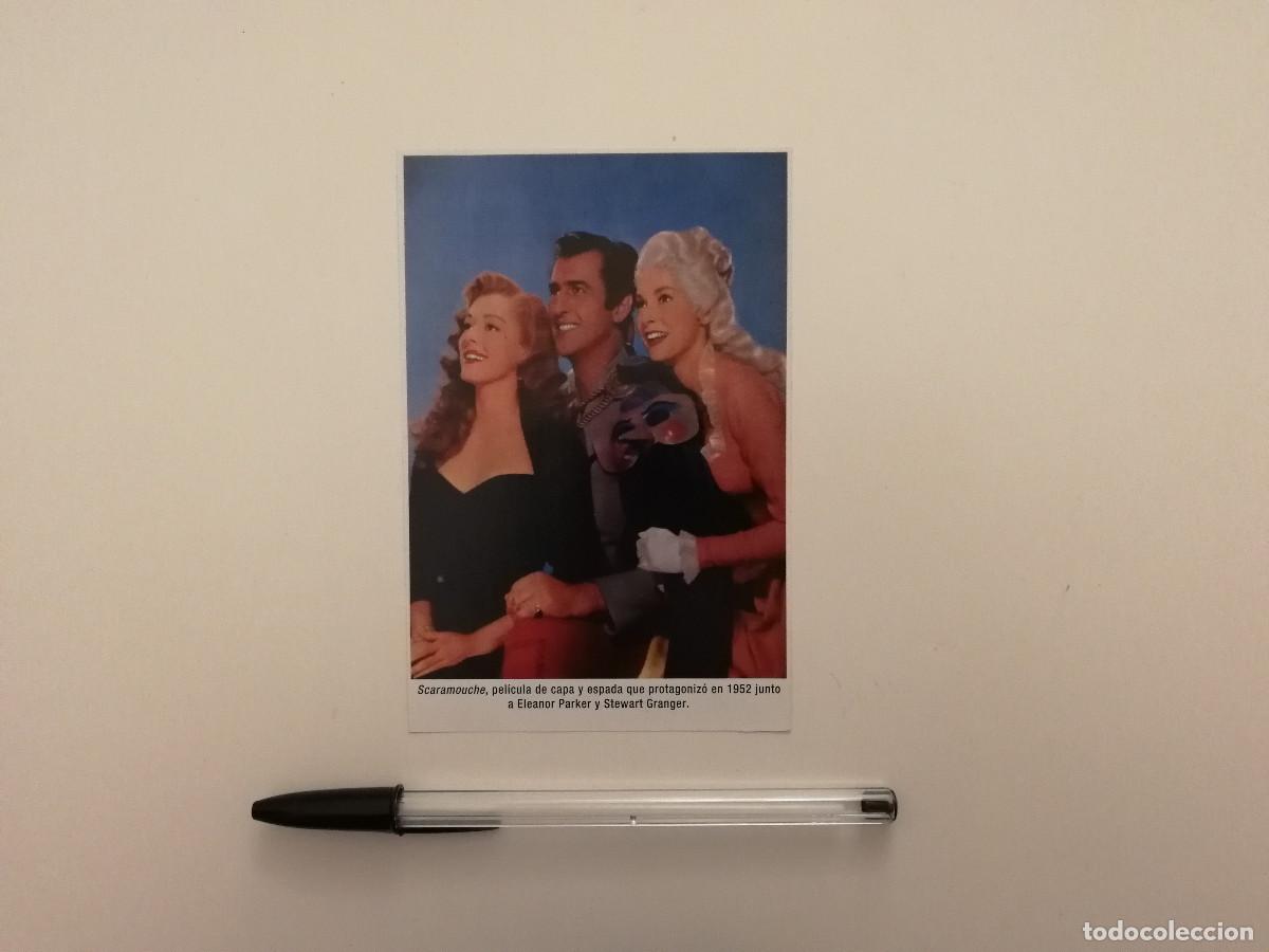 Kino: TARJETA ACARTONADA -9*13- SCARAMOUCHE - ELEANOR PARKER - STEWART GRANGER