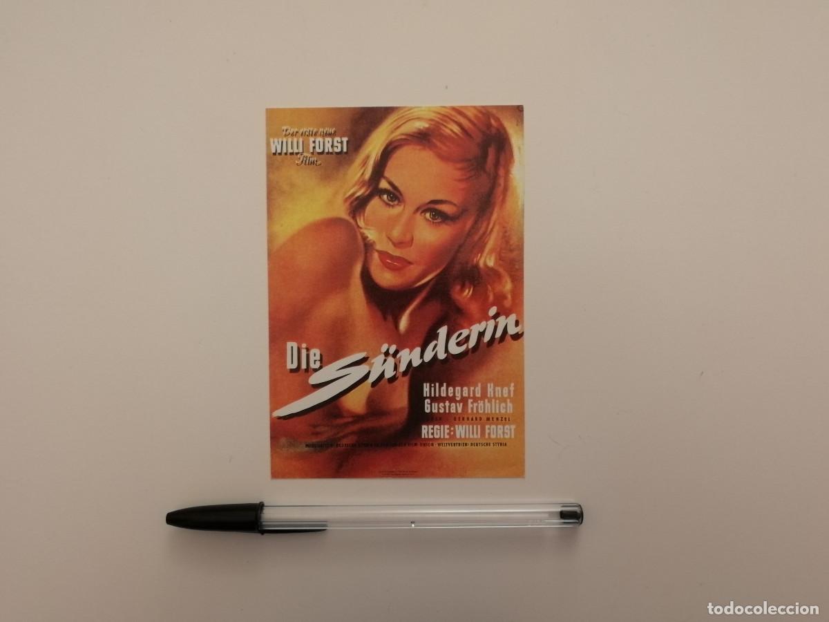 Kino: IMPRESO PAPEL -9*13- DIE SUNDERIN - Hildegard Knef - La pecadora