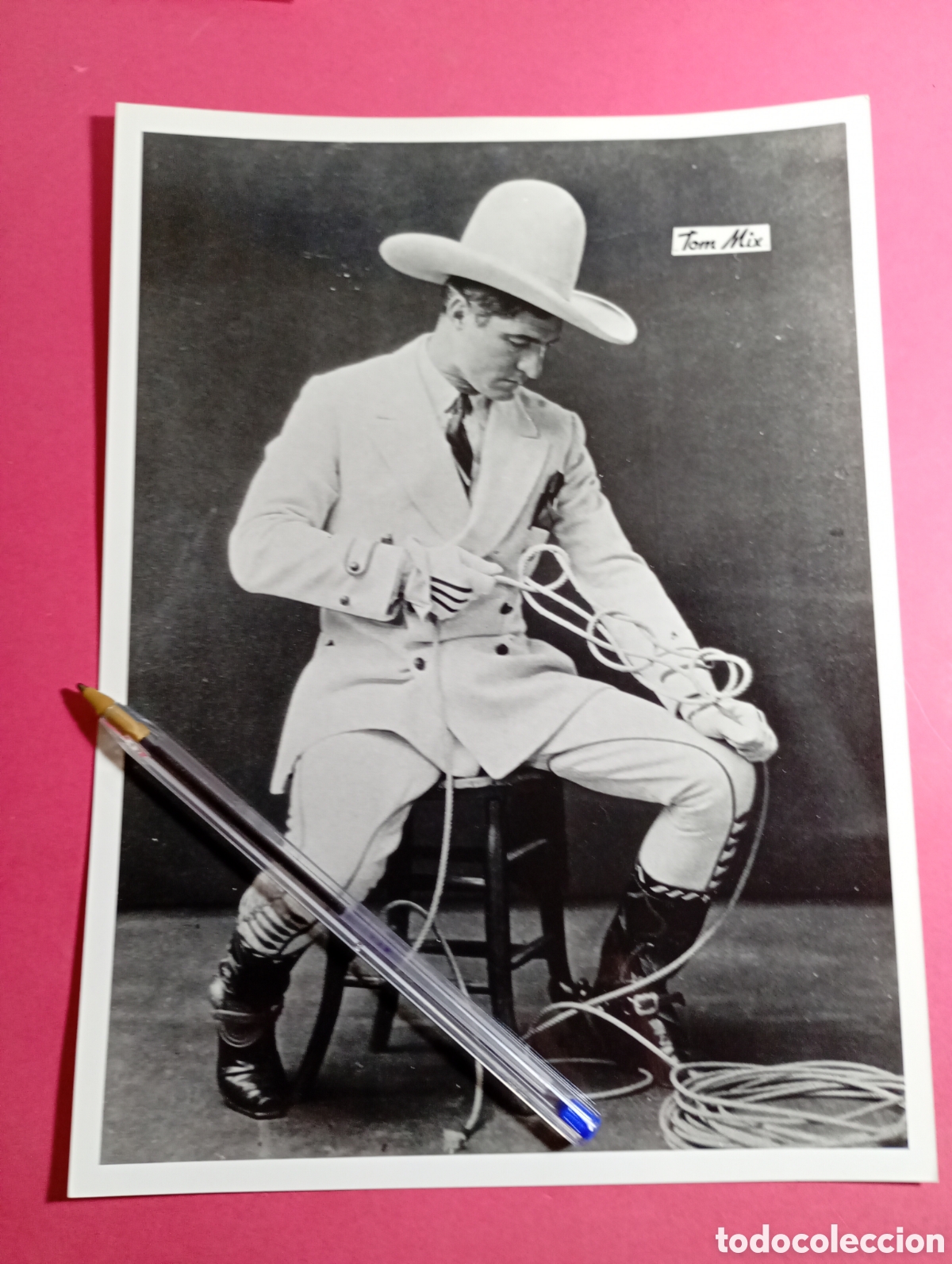 Cinema: 40&acute;s ca. ESPLENDIDA B/N DEL FAMOSO ''TOM MIX'' ACTOR DE WESTERNS ESTADOUNIDENSE 1910/35