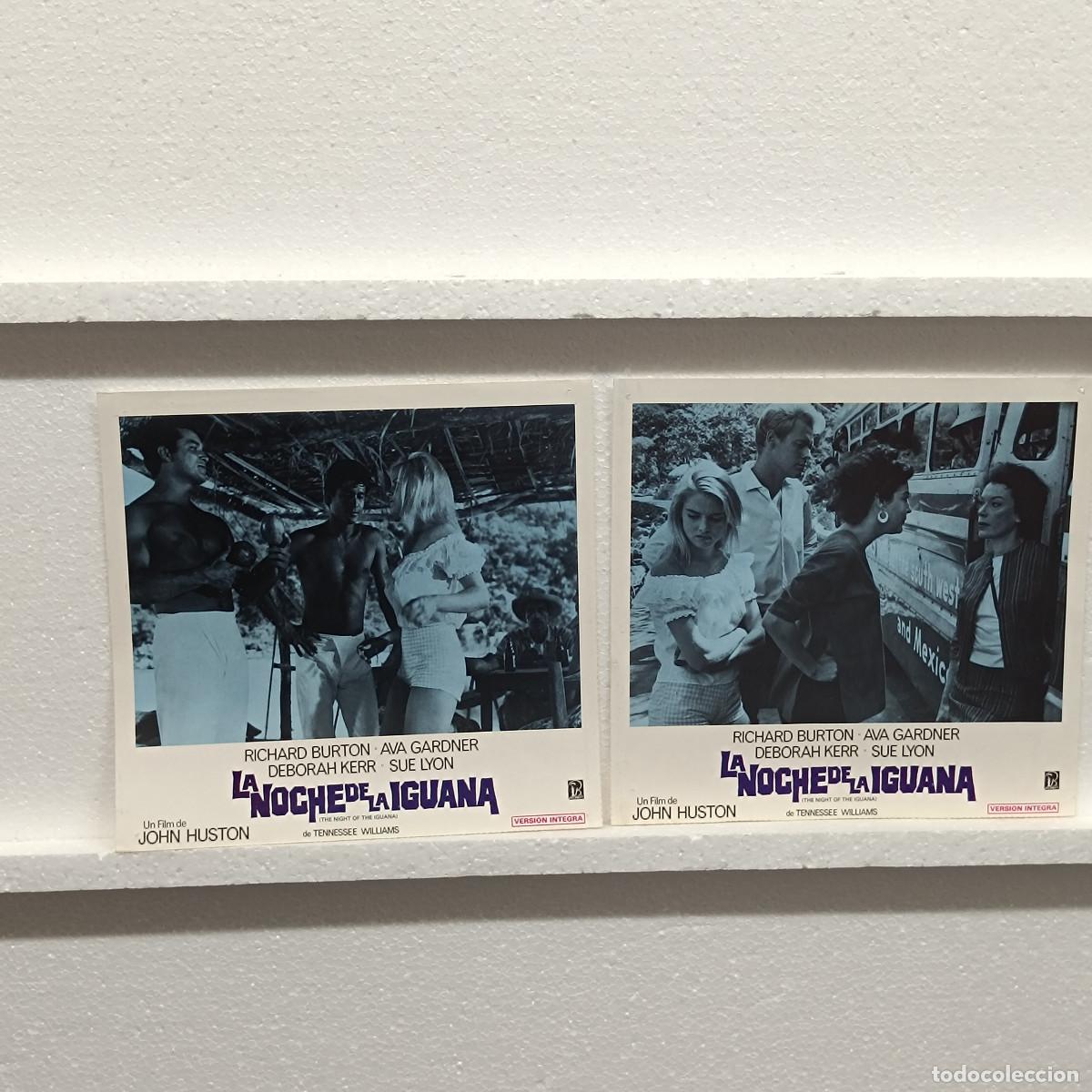 Cine: LOTE 2 FOTOCROMOS. ORIGINALES DE CINE. LA NOCHE DE LA IGUANA. RICHARD BURTON. AVA GARDNER.