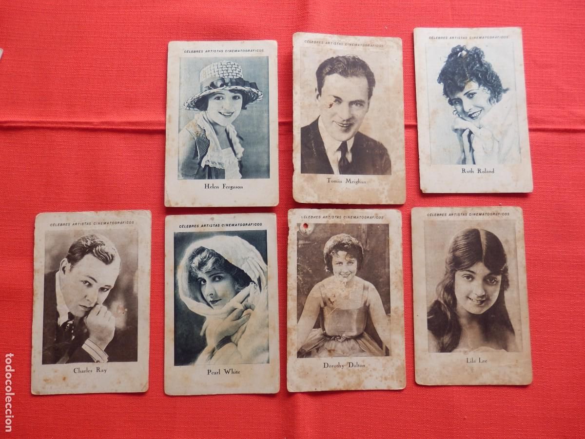 Kino: CELEBRES ARTISTAS CINEMATOGRAFICOS SERIE A, 15 CROMOS, PUBLI CHOCOLATES E. JUNCOSA a&ntilde;os 30