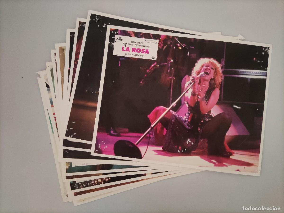 Cine: FT 396 - 12 Fotocromos La Rosa - Bette Midler, Alan Bates