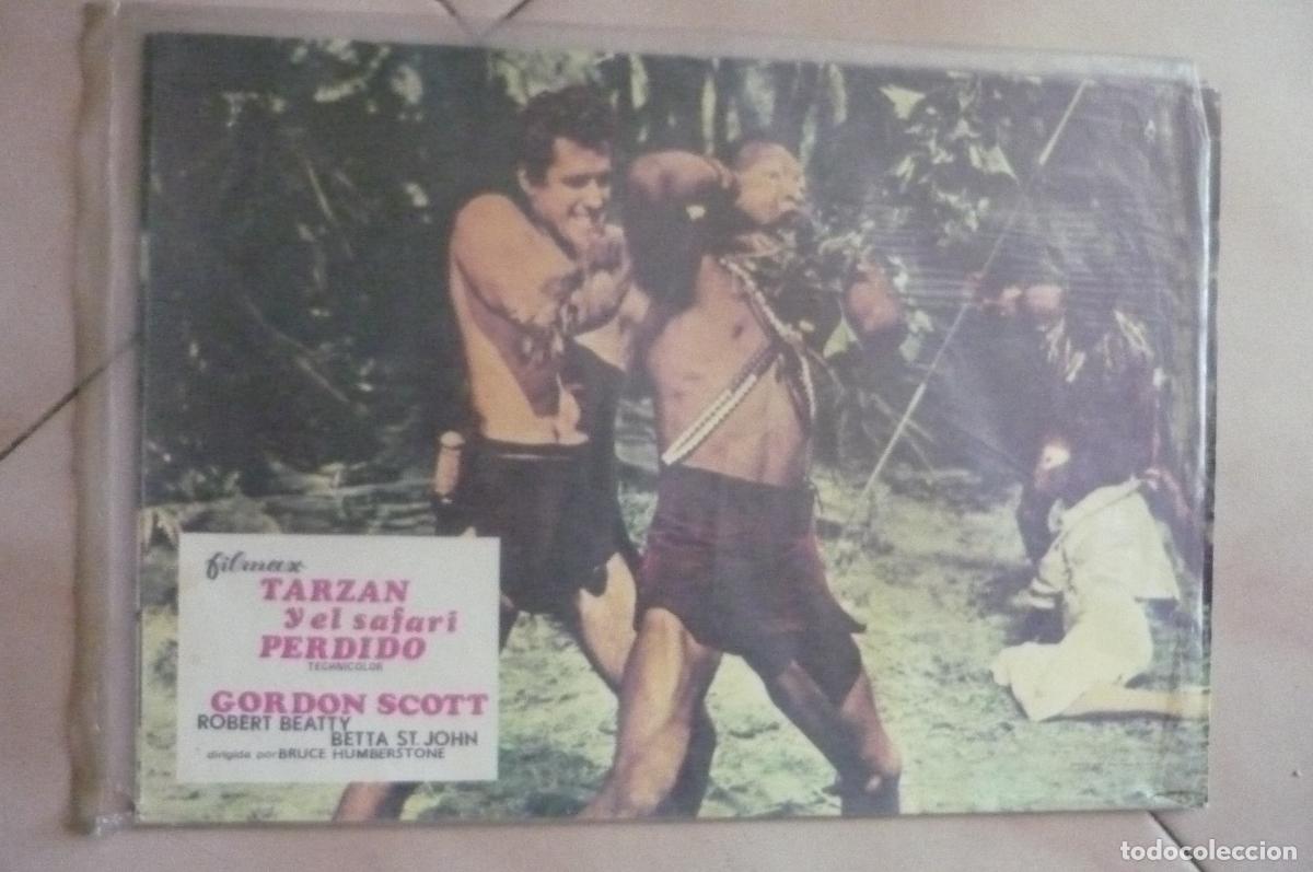 Cine: lote 11 fotocromos tarzan y el safari perdido.-gordon scott