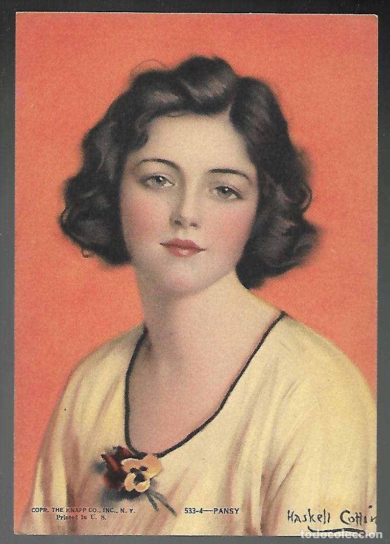 Cine: POSTAL, 533-4 - PANSY. HASKELL COTTIR. COPR. THE KNAPP CO. PRINTED IN U. S. SIN CIRCULAR