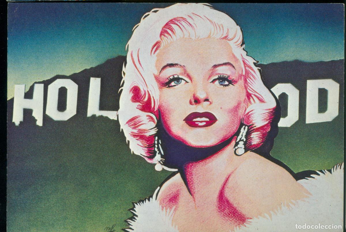 Cine: MARILYN MONROE POSTAL ORIGINAL DE FRANCIA