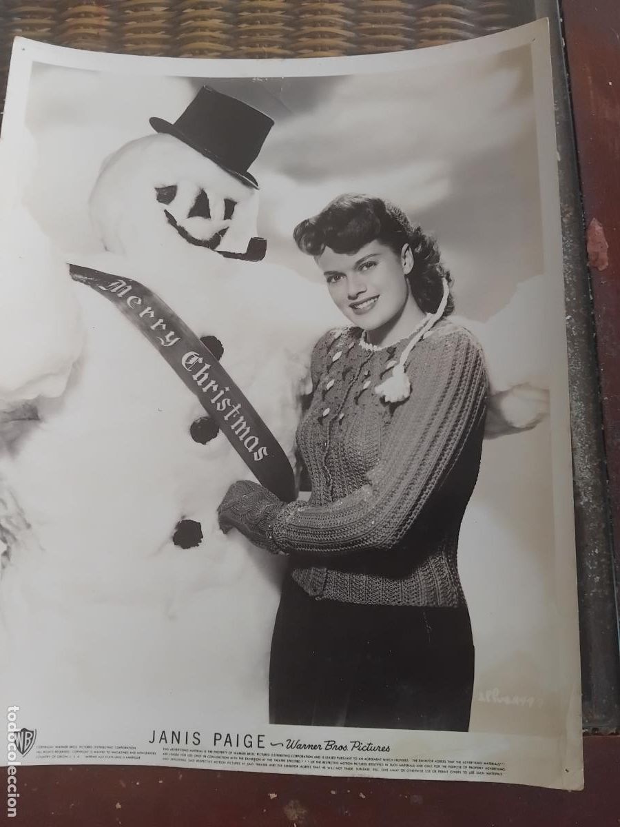 Cine: JANIS PAIGE. FOTOGRAFIA WARNER BROS PICTURES. 20 X 26 CM
