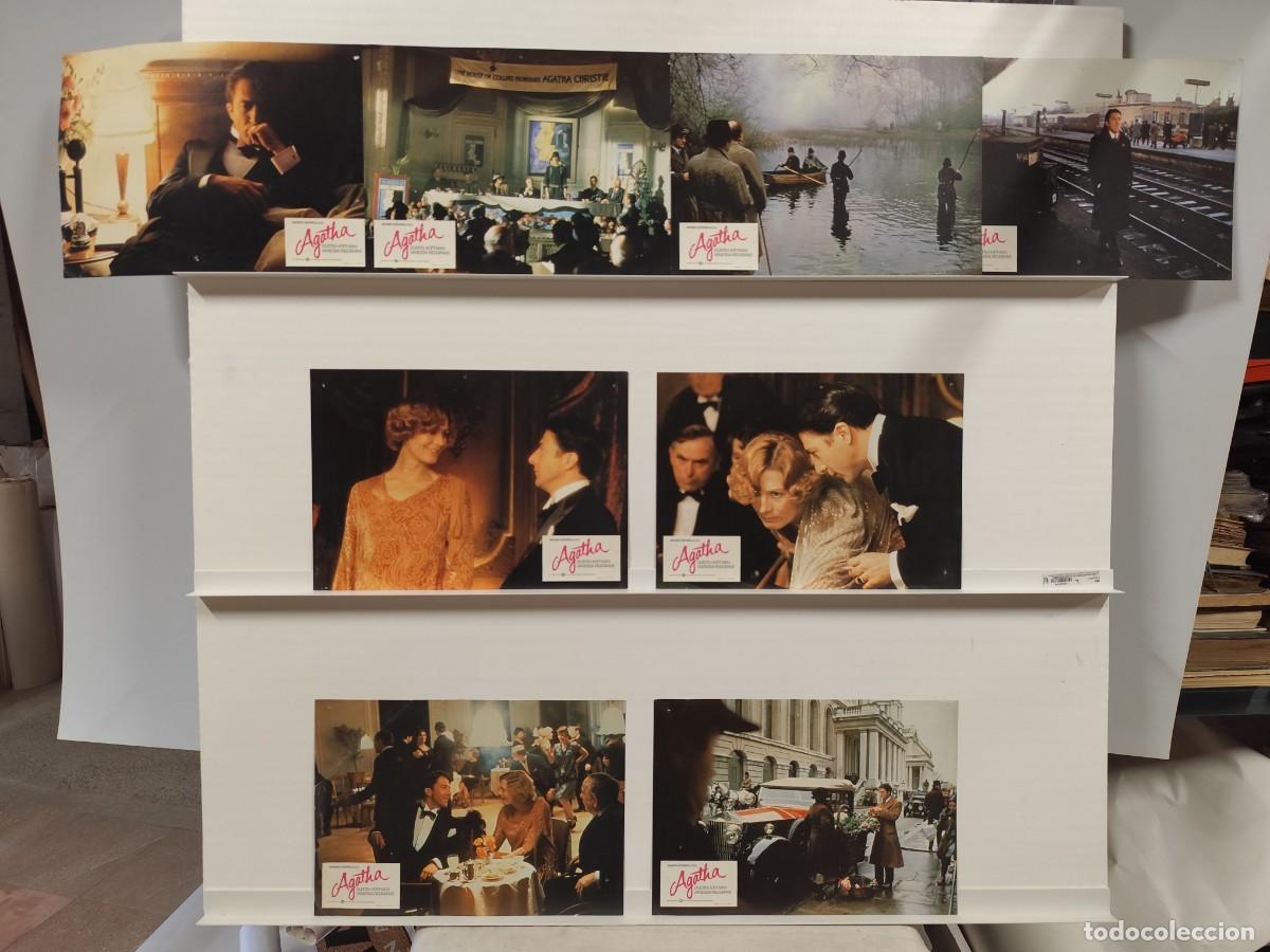 Cine: AGATHA. DUSTIN HOFFMAN, VANESSA REDGRAVE, AGATHA CHRISTIE. 8 FOTOCROMOS
