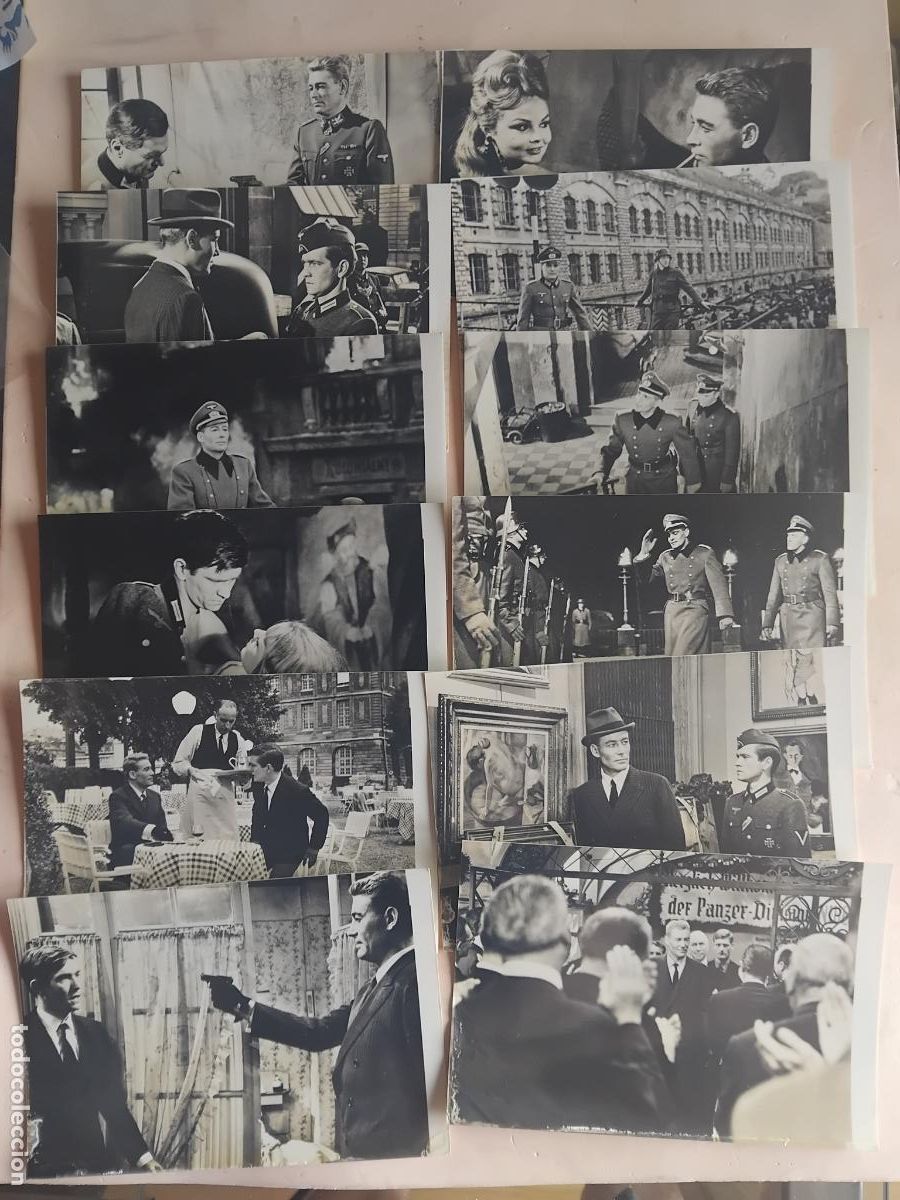 Cine: 12 FOTOGRAFIAS (11,50 X 17,50 CM) DE LA NOCHE DE LOS GENERALES. PETER O'TOOLE.