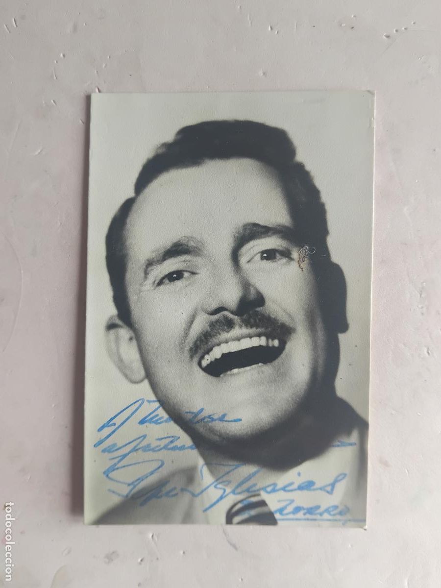 Cine: PEPE IGLESIAS EL ZORRO FOTO CON DEDICATORIA Y AUTOGRAFO.