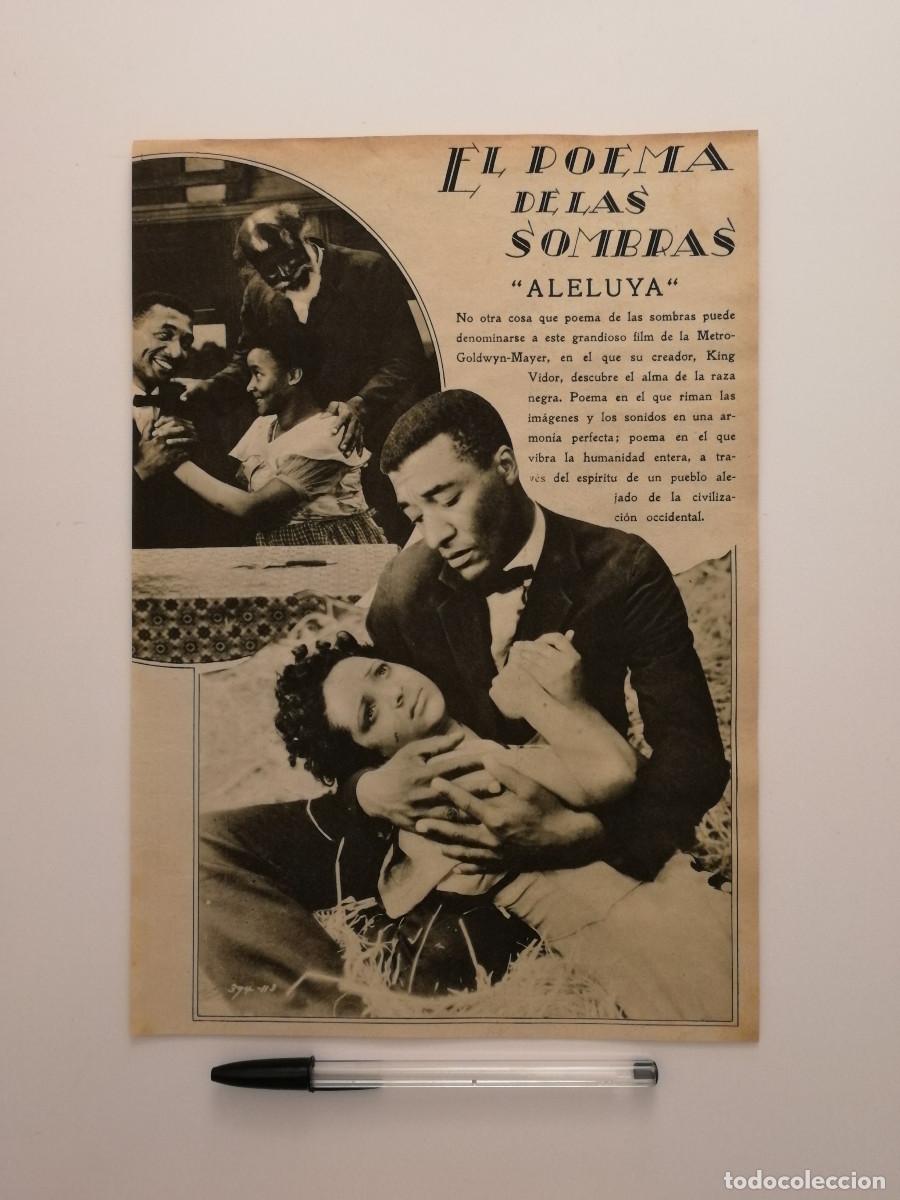 Kino: ANTIGUO ANUNCIO ENCARTONADO -A4- ALELUYA - KING VIDOR