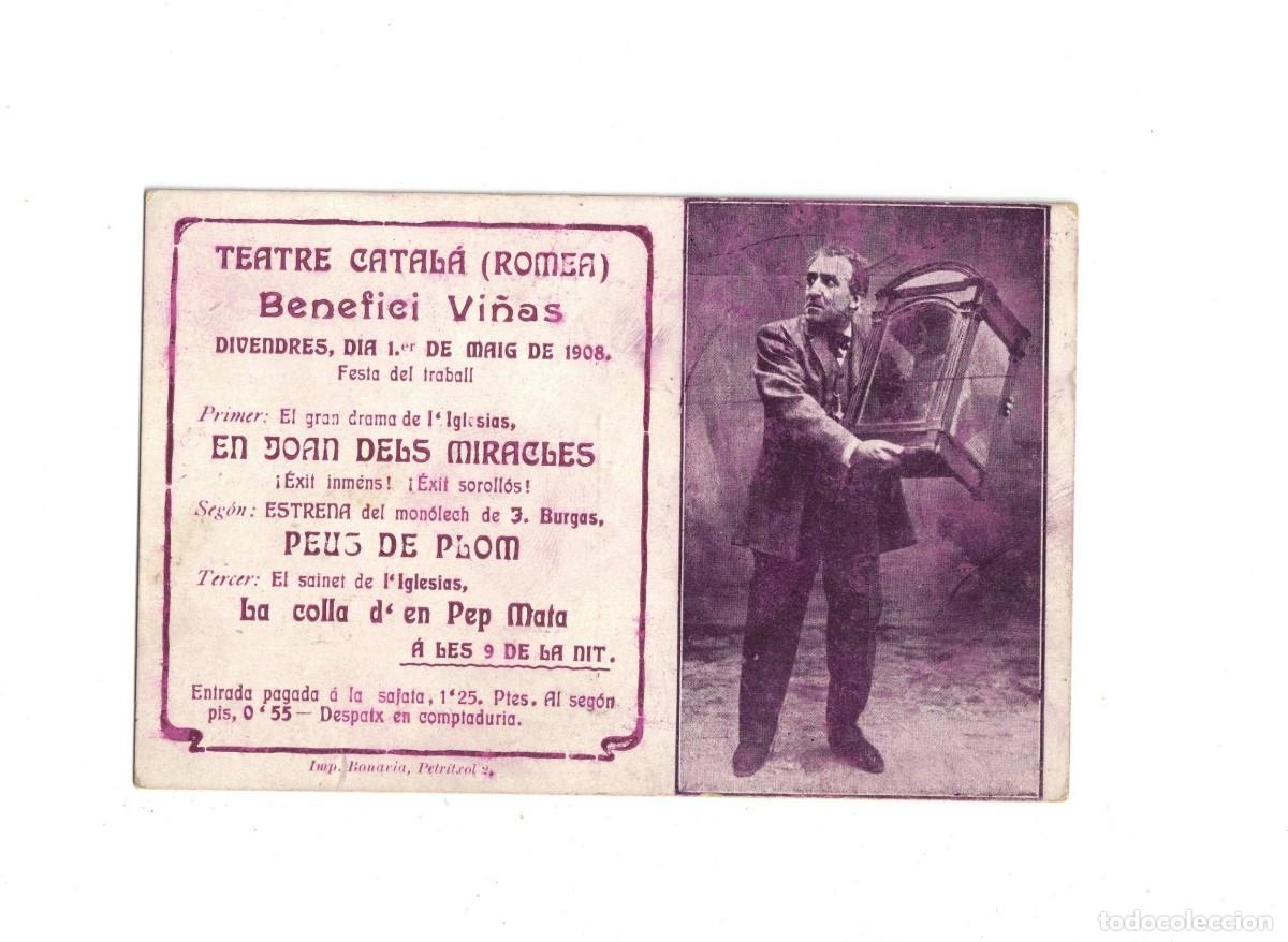 Cin&eacute;ma: TEATRE CATAL&Aacute;. BENEFICI VI&Ntilde;AS