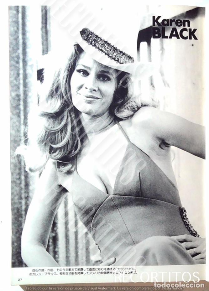 Cine: CLIPPINGS PIN UP KAREN BLACK JAPON JAPAN