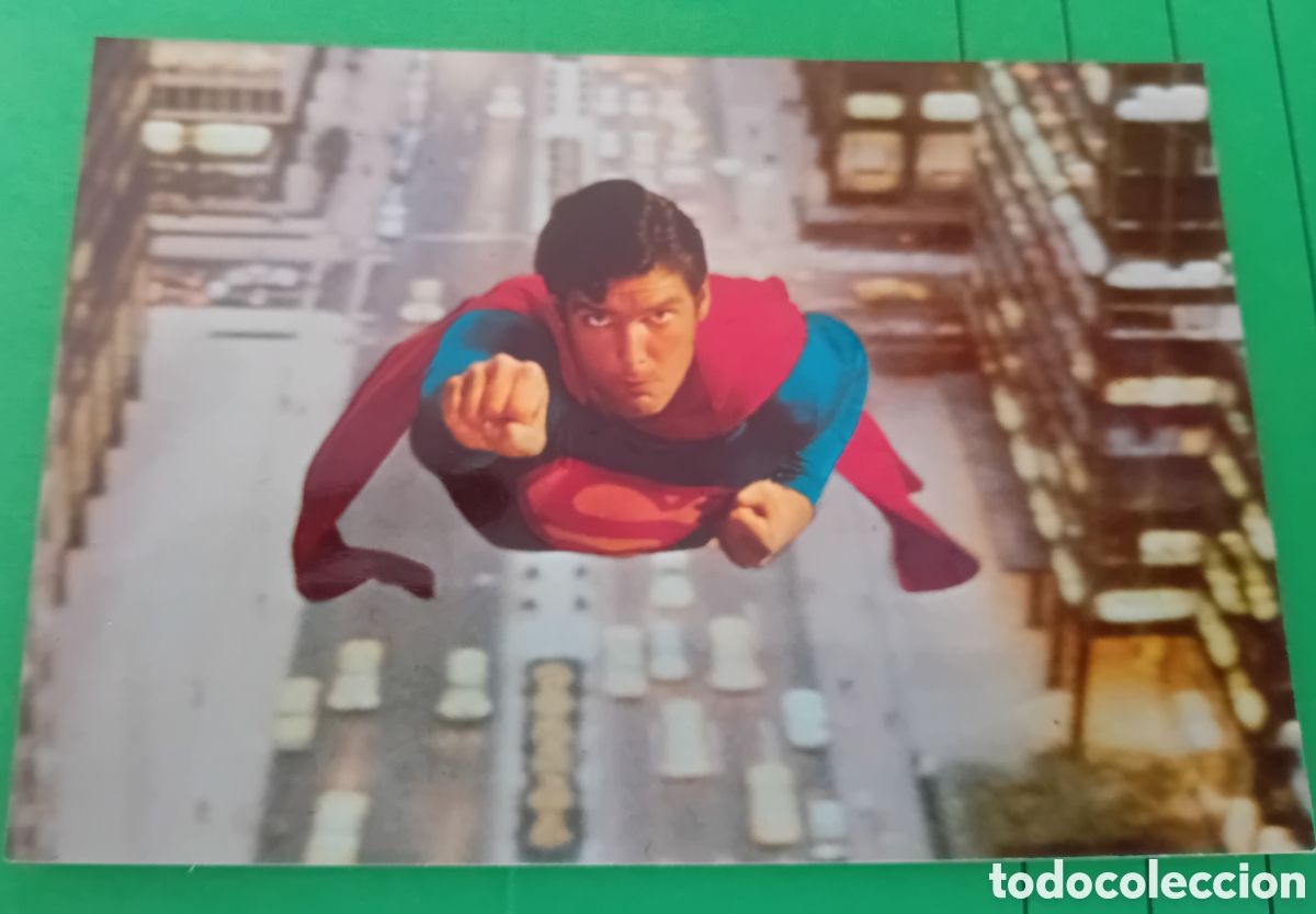 Cine: POSTAL DE CINE PEL&Iacute;CULA. A&Ntilde;O 1979. SUPERMAN. DC COMICS CHRISTOPHER REEVE.