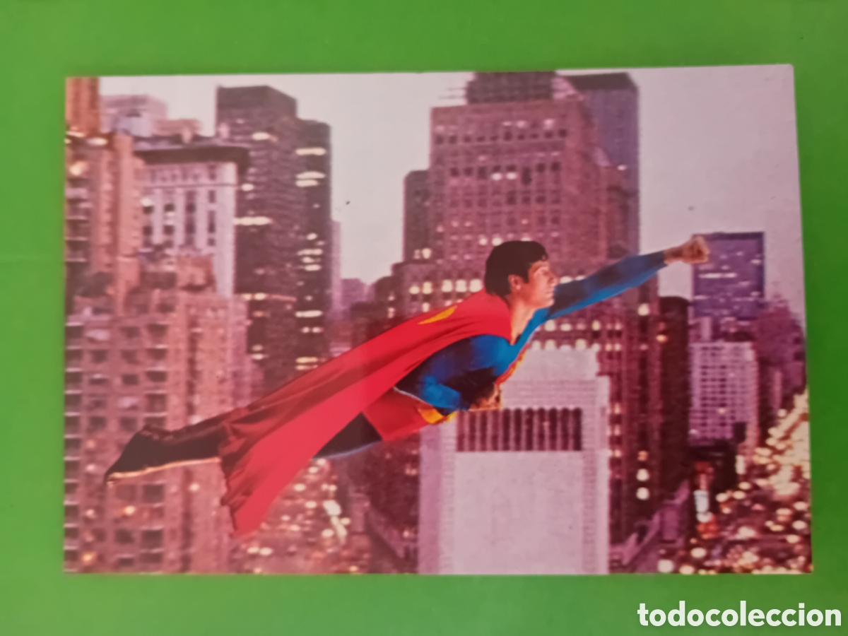 Cine: POSTAL DE CINE PEL&Iacute;CULA. A&Ntilde;O 1979. SUPERMAN. DC COMICS CHRISTOPHER REEVE.