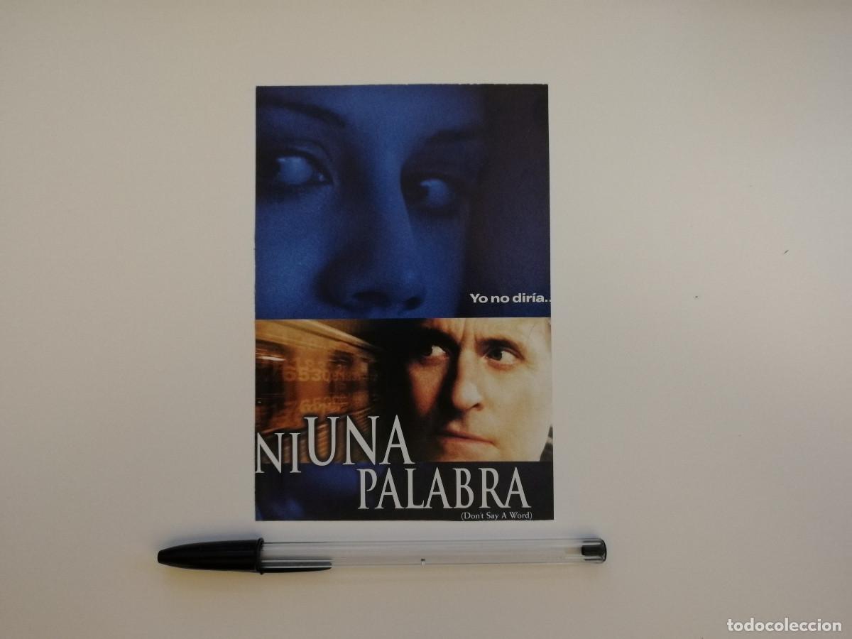 Cine: TARJETA ACARTONADA -10*15- NI UNA PALABRA - MICHAEL DOUGLAS - THRILLER