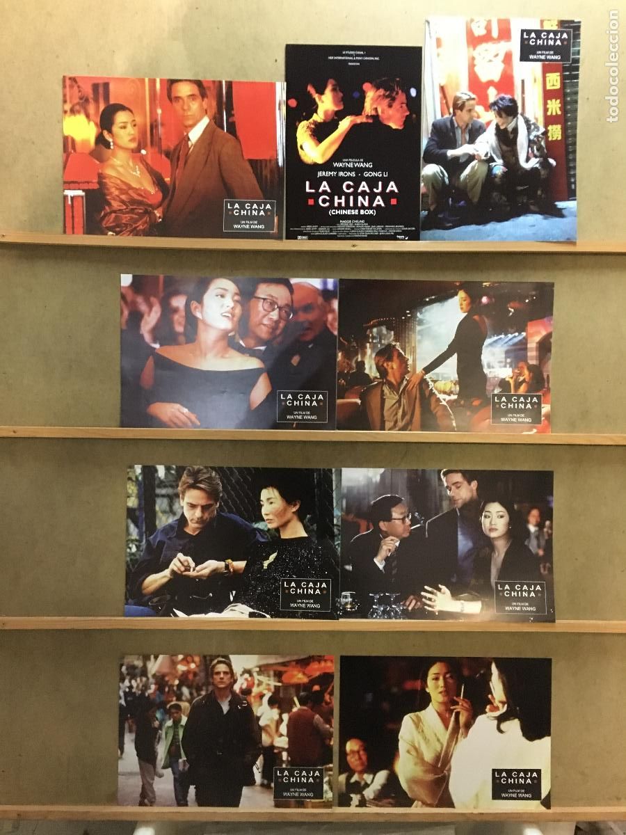 Cine: AEF18 LA CAJA CHINA JEREMY IRONS WAYNE WANG GONG LI SET 8 FOTOCROMOS COMPLETO ORIGINAL ESTRENO