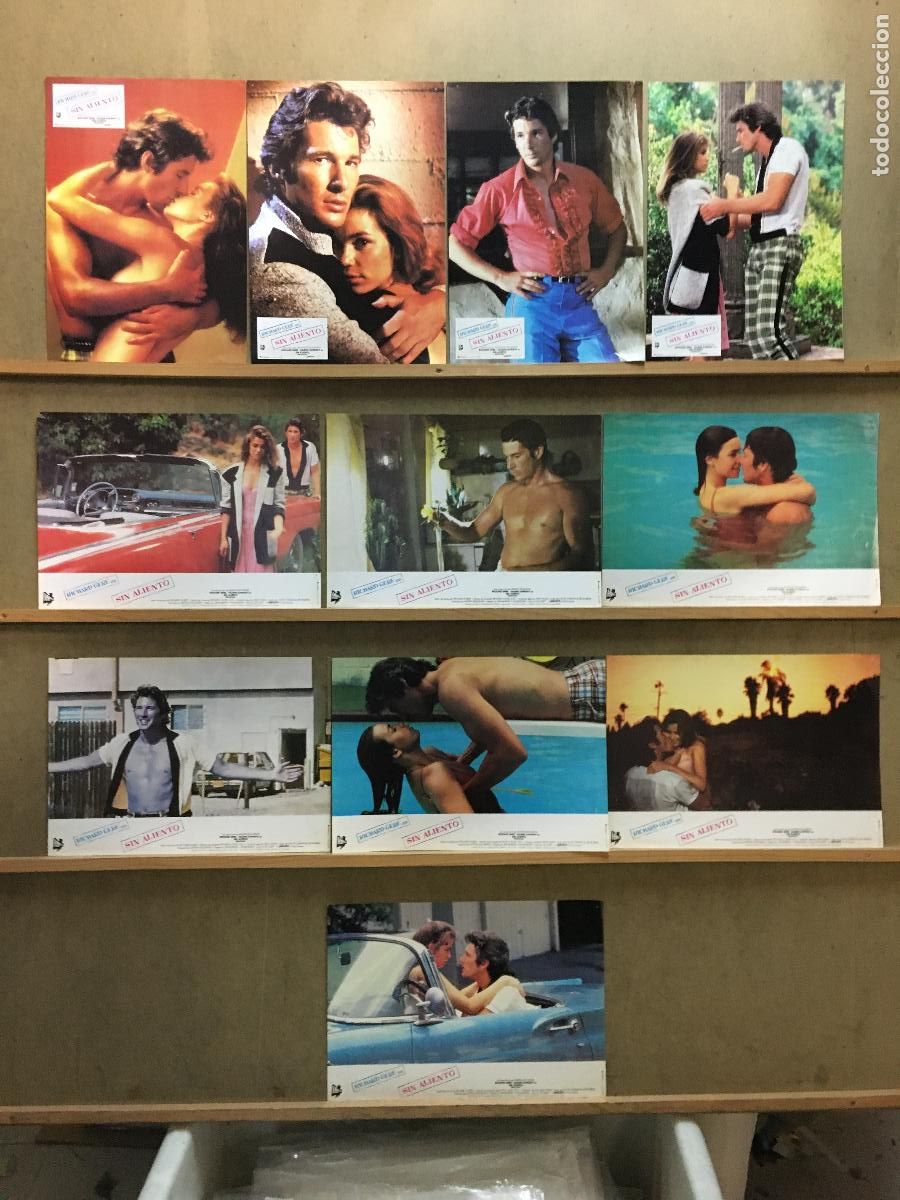 Cine: AEF20 VIVR SIN ALIENTO RICHARD GERE VALERIE KAPRISKY SET 11 FOTOCROMOS ORIGINAL ESTRENO