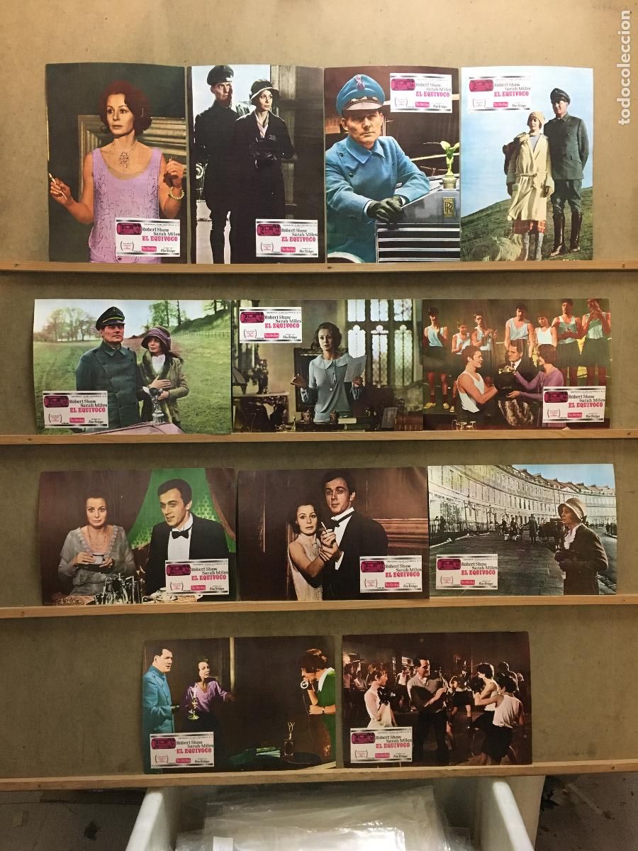 Cinema: AEF24 EL EQUIVOCO ROBERT SHAW SARAH MILES SET COMPLETO 12 FOTOCROMOS ORIGINAL ESTRENO