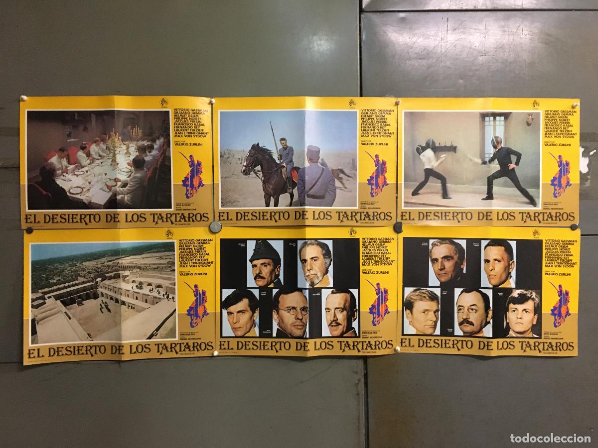 Cinema: AEF25 EL DESIERTO DE LOS TARTAROS VITTORIO GASSMAN GEMMA SET COMPLETO 12 FOTOCROMOS ORIGINAL ESTRENO