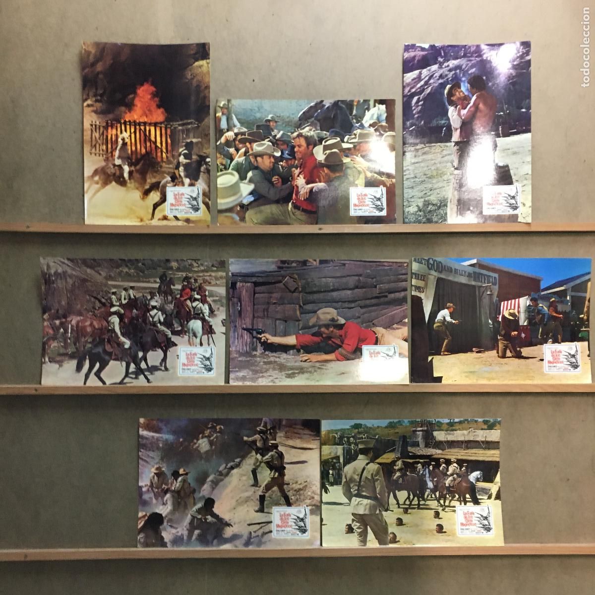 Cine: AEF47 LA FURIA DE LOS 7 MAGNIFICOS GEORGE KENNEDY SET 8 FOTOCROMOS ORIGINAL ESTRENO