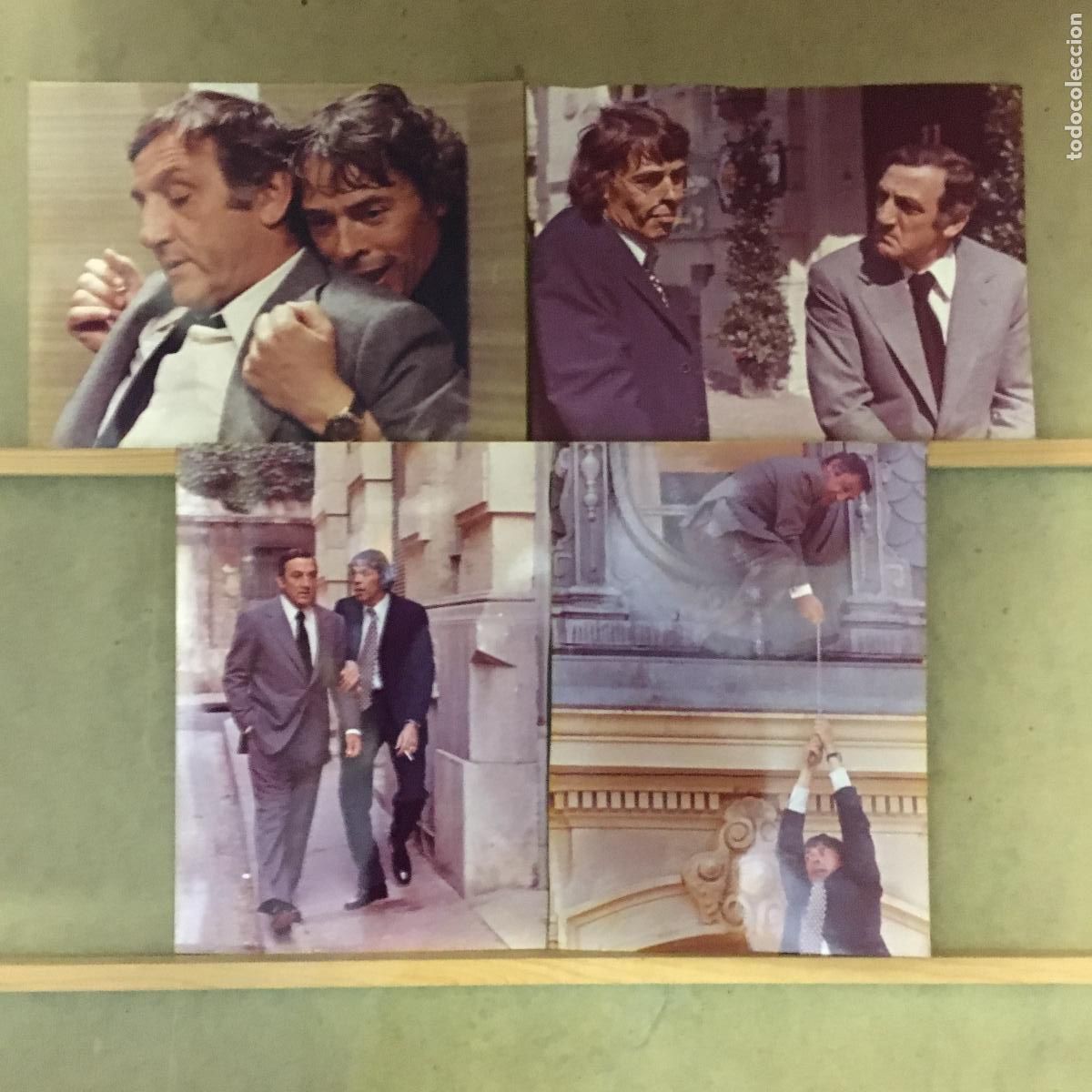 Kino: AEF63 EL EMBROLLON JACQUES BREL LINO VENTURA SET 4 FOTOS COLOR ORIGINALES