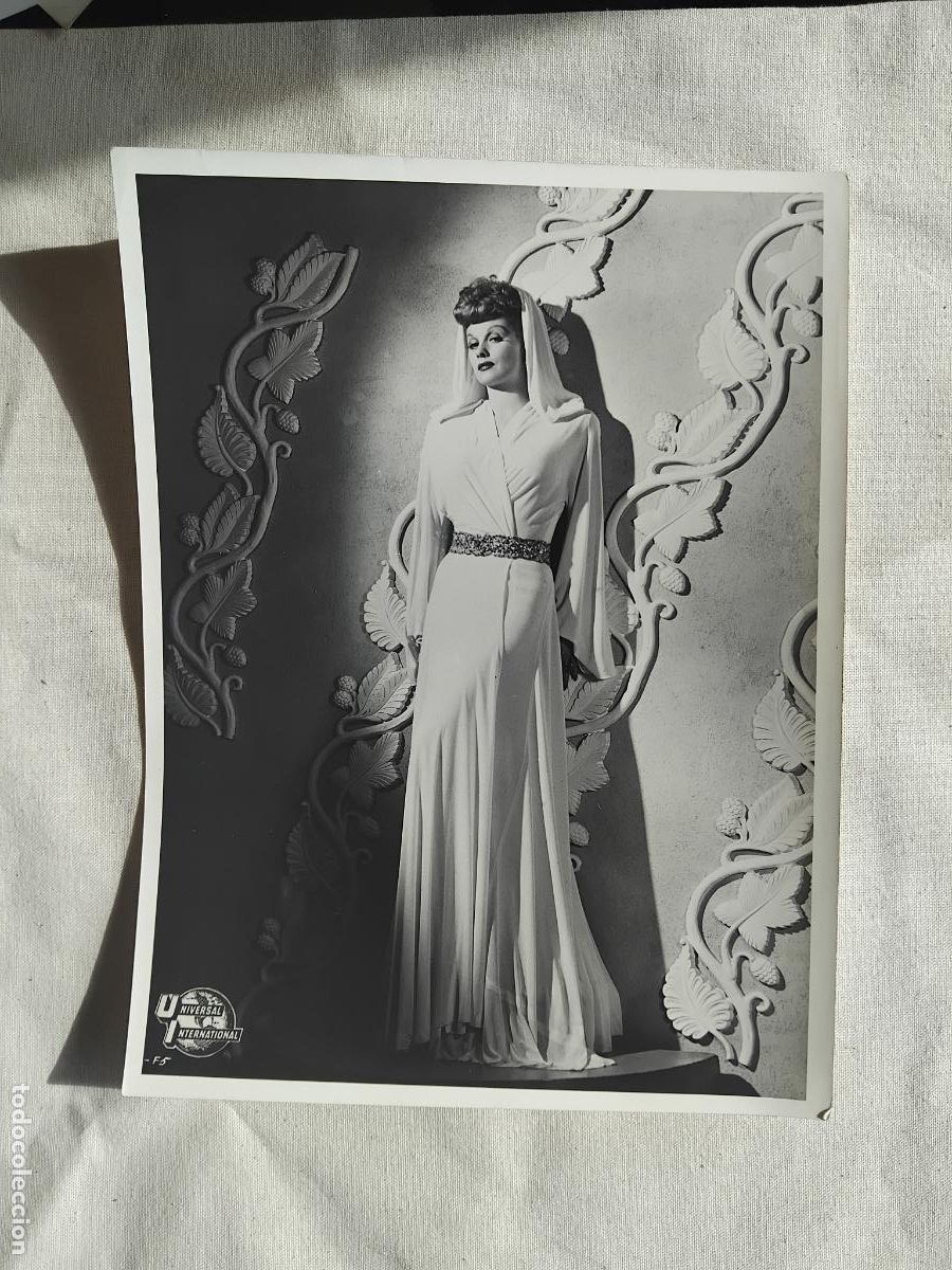 Cinema: FOTOGRAFIA DE LUCILLE BALL. UNIVERSAL INTERNATIONAL.18 X 24 CM.