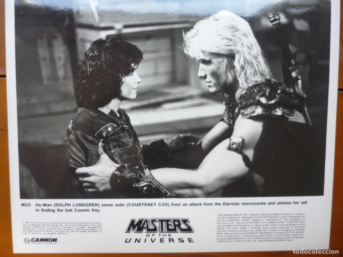 Kino: masters del universo - foto b/n original - dolph lundren he-man courteney cox