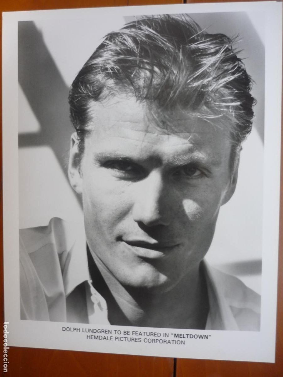 Kino: meltdown- foto b/n original - dolph lundren