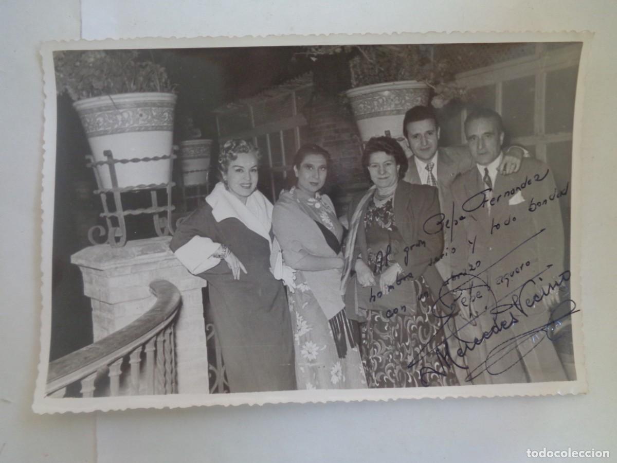 Cin&eacute;ma: FOTO ORIGINAL DE LA ACTRIZ MERCEDES VECINO , DEDICADA Y FIRMADA MANUSCRITA . DE CUBILES, SEVILLA