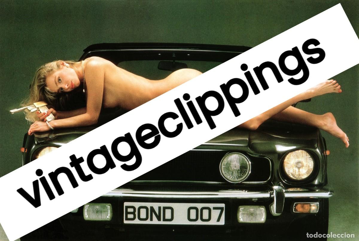 Cine: MARYAM D'ABO Fotografia 1987 sexy photo car Bond Girl 007 The Living Daylights UK actress foto