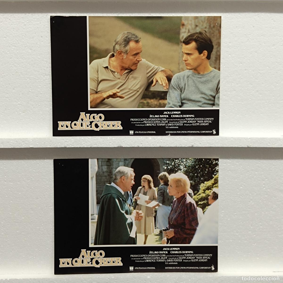 Cine: LOTE 2 FOTOCROMOS. ORIGINALES DE CINE. ALGO EN QUE CREER. JACK LEMMON.