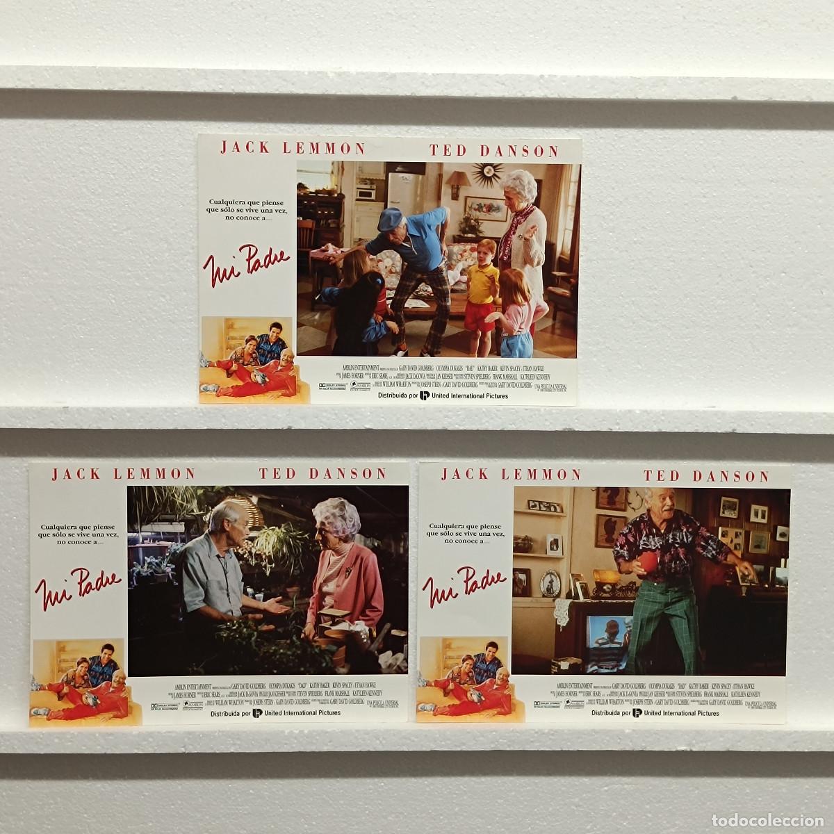 Cine: LOTE 3 FOTOCROMOS. ORIGINALES DE CINE. MI PADRED. JACK LEMMON. TED DANSON.