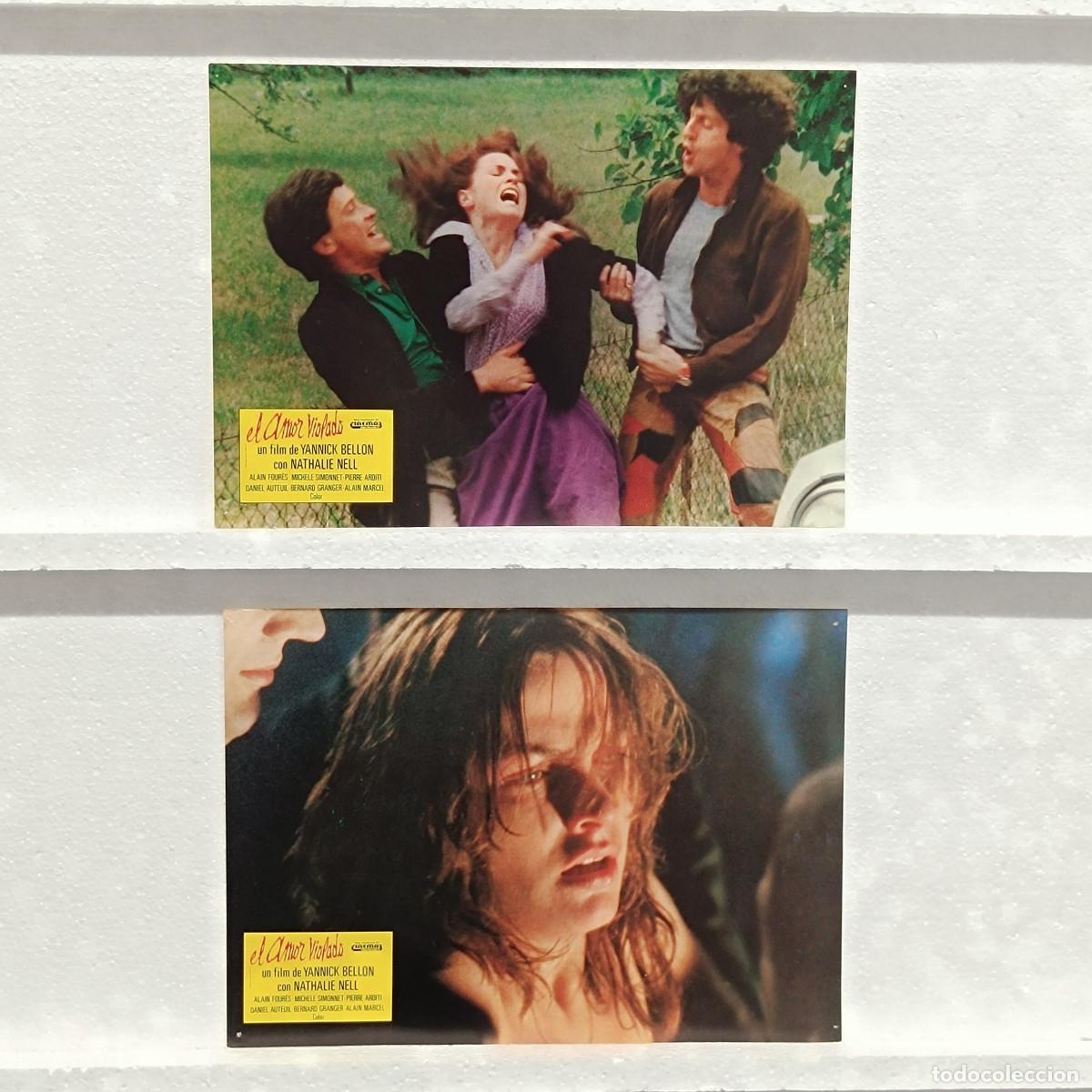 Cine: LOTE 2 FOTOCROMOS. ORIGINALES DE CINE. EL AMOR VIOLADO.