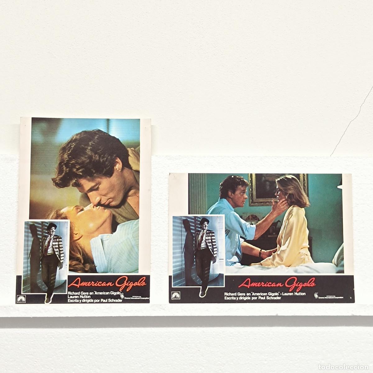 Cine: LOTE 2 FOTOCROMOS. ORIGINALES DE CINE. AMERICAN GIGOLO. RICHARD GERE.