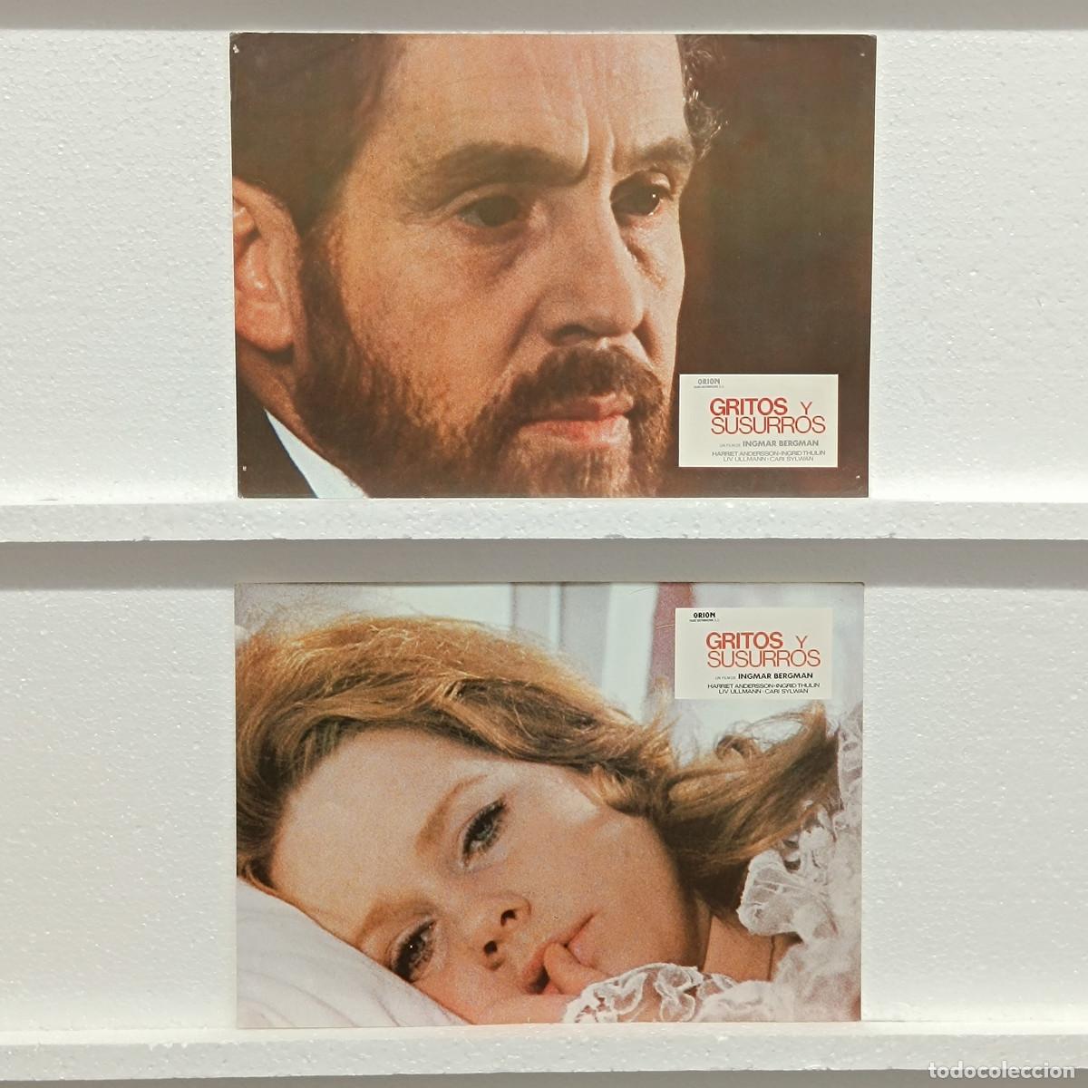 Cine: LOTE 2 FOTOCROMOS. ORIGINALES DE CINE. GRITOS Y SUSURROS.