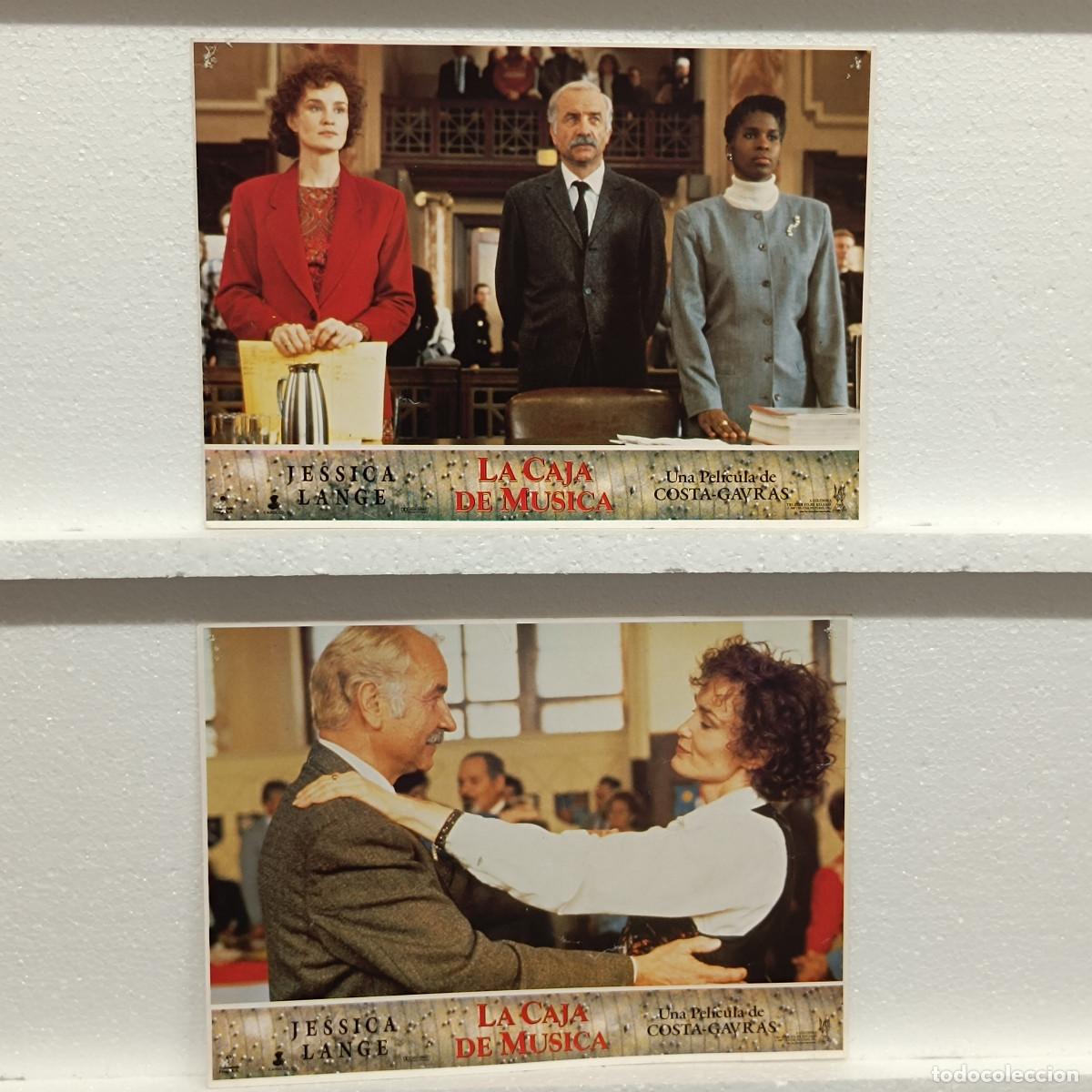 Cine: LOTE 2 FOTOCROMOS. ORIGINALES DE CINE. LA CAJA DE MUSICA. JESSICA LANGE.