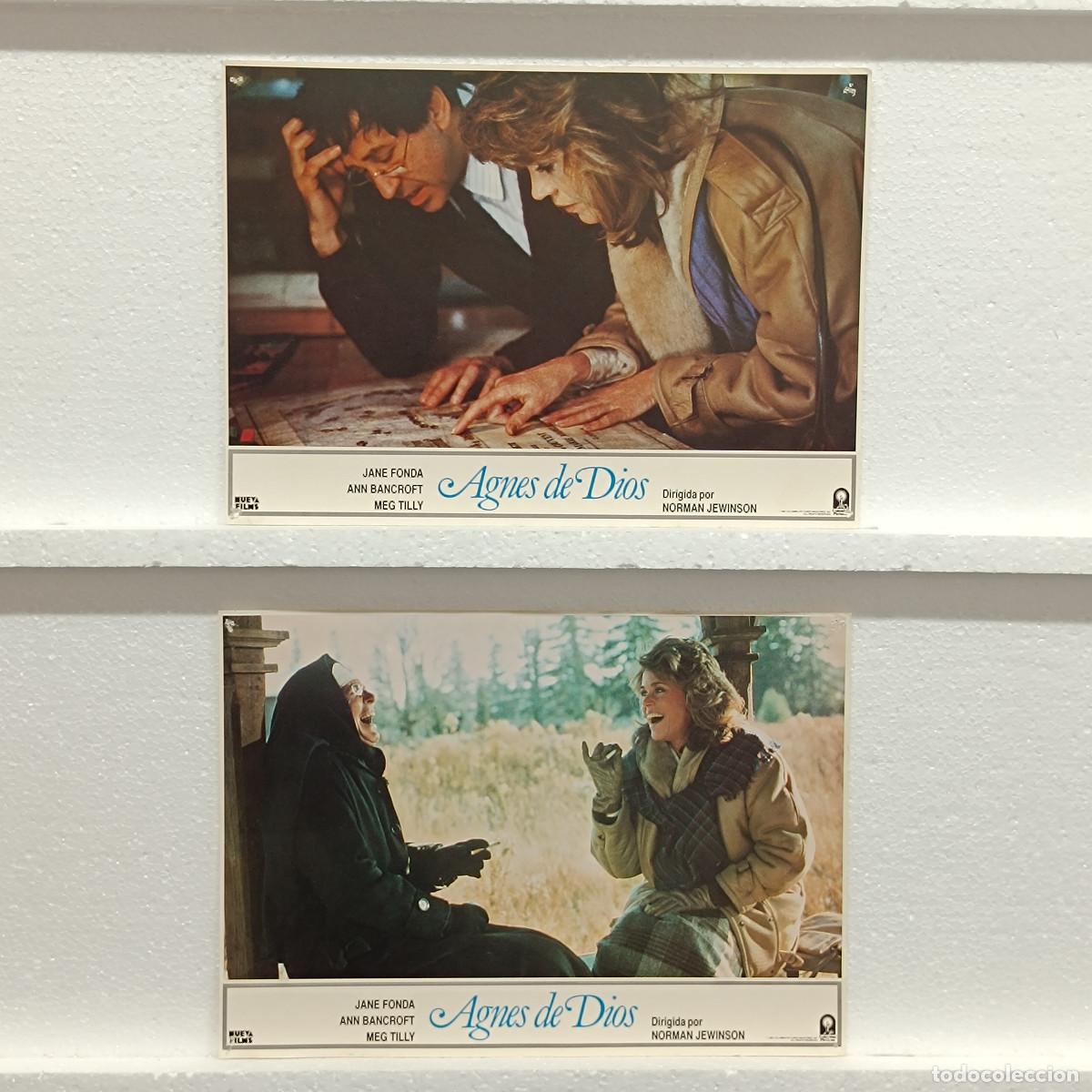 Cine: LOTE 2 FOTOCROMOS. ORIGINALES DE CINE. AGNES DE DIOS. JANE FONDA.