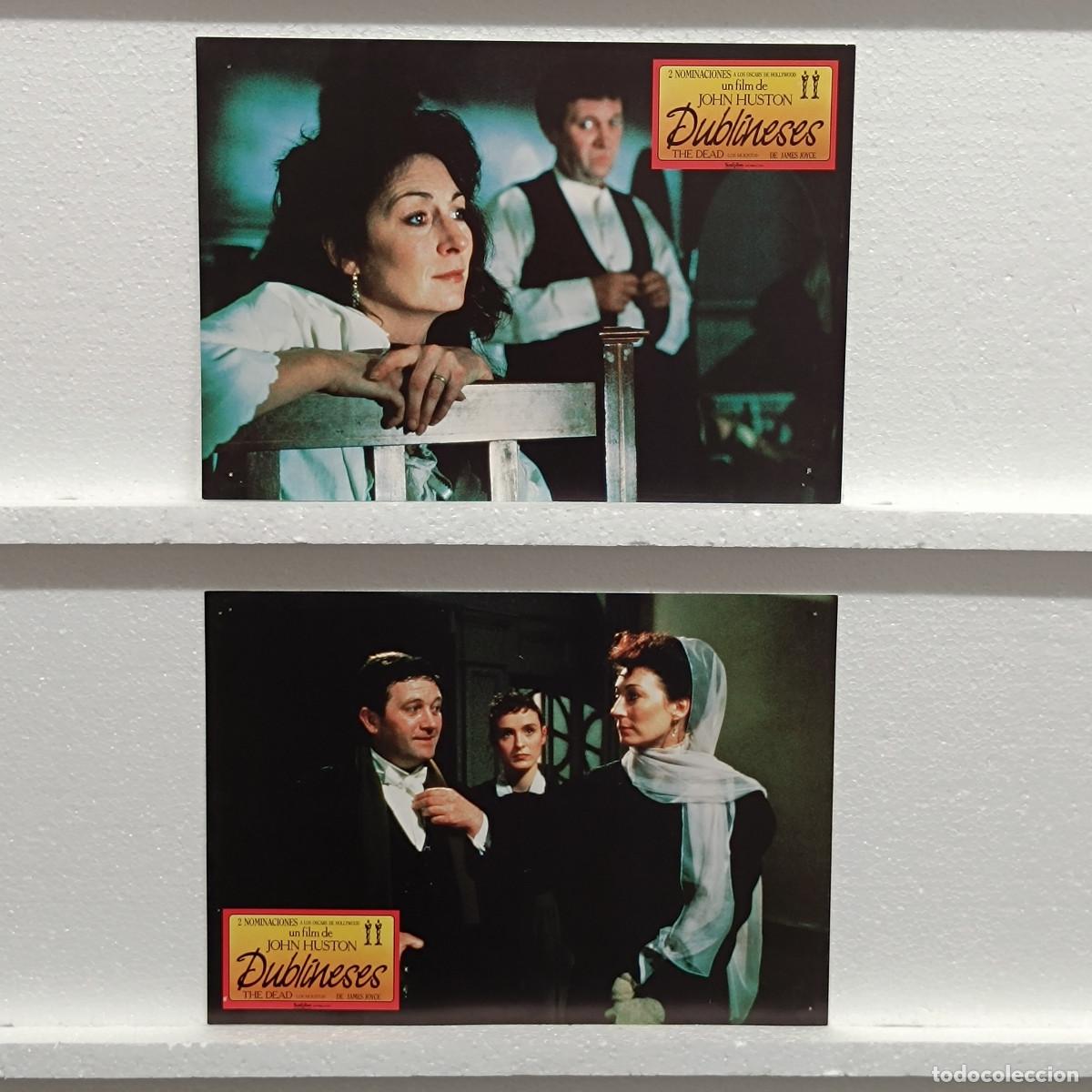 Cine: LOTE 2 FOTOCROMOS. ORIGINALES DE CINE. DUBLINESES. JOHN HUSTON.