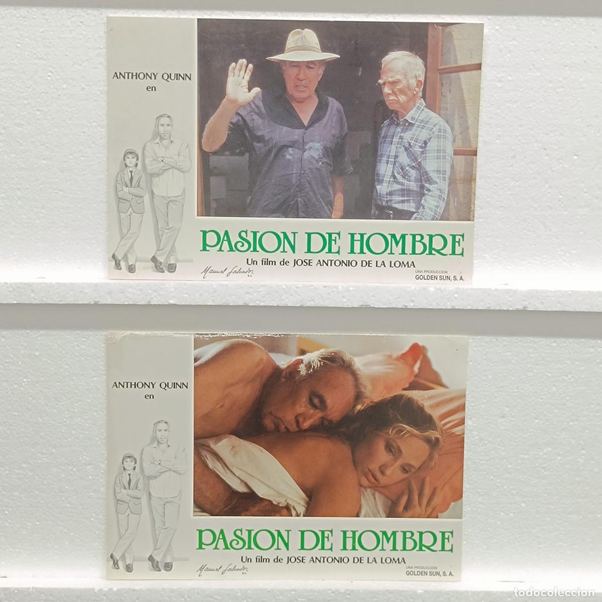 Cine: LOTE 2 FOTOCROMOS. ORIGINALES DE CINE. PASION DE HOMBRE. ANTHONY QUINN.