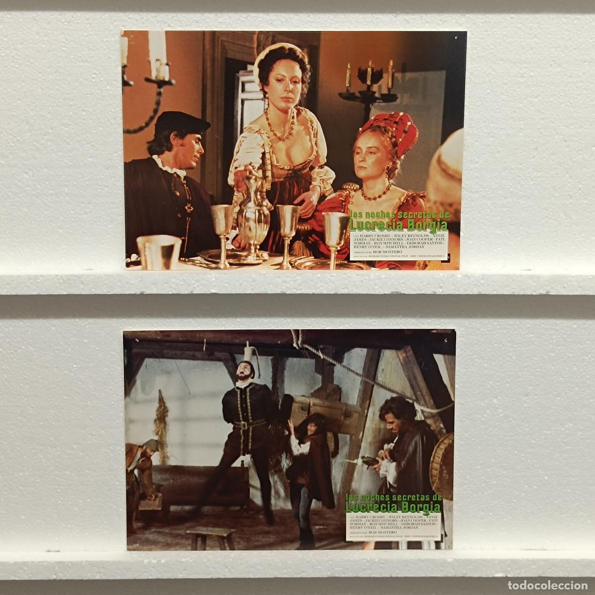 Cine: LOTE 2 FOTOCROMOS. ORIGINALES DE CINE. LAS NOCHES SECRETAS DE LUCRECIA BORGIA.
