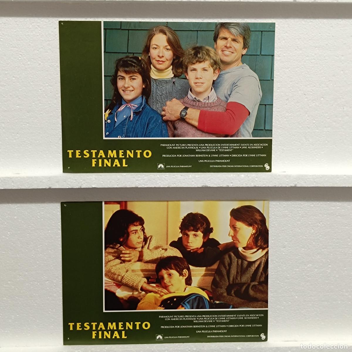 Cine: LOTE 2 FOTOCROMOS. ORIGINALES DE CINE. TESTAMENTO FINAL.