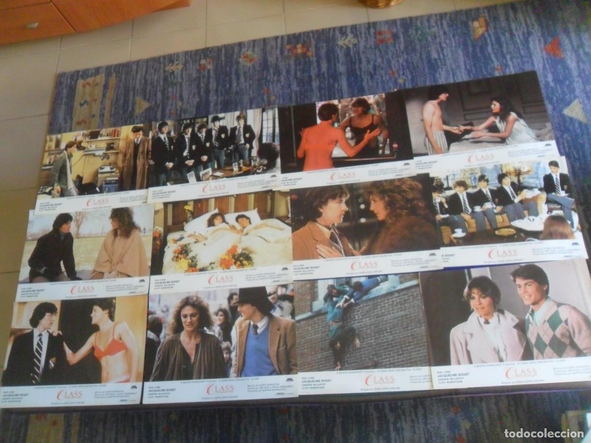 Cine: LOTE 12 FOTOCROMOS SET COMPLETO CLASS JACQUELINE BISSET ROB LOWE. 1983.