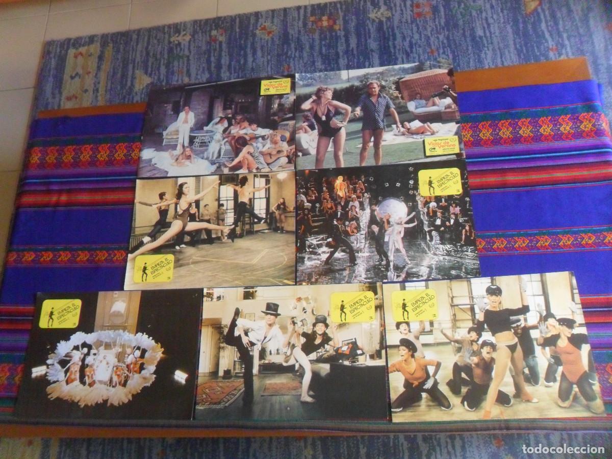 Cine: LOTE 5 FOTOCROMOS EMPIEZA EL ESPECT&Aacute;CULO ALL THAT JAZZ. REGALO 2 VICIOS DE VERANO UGO TOGNAZZI 1981.