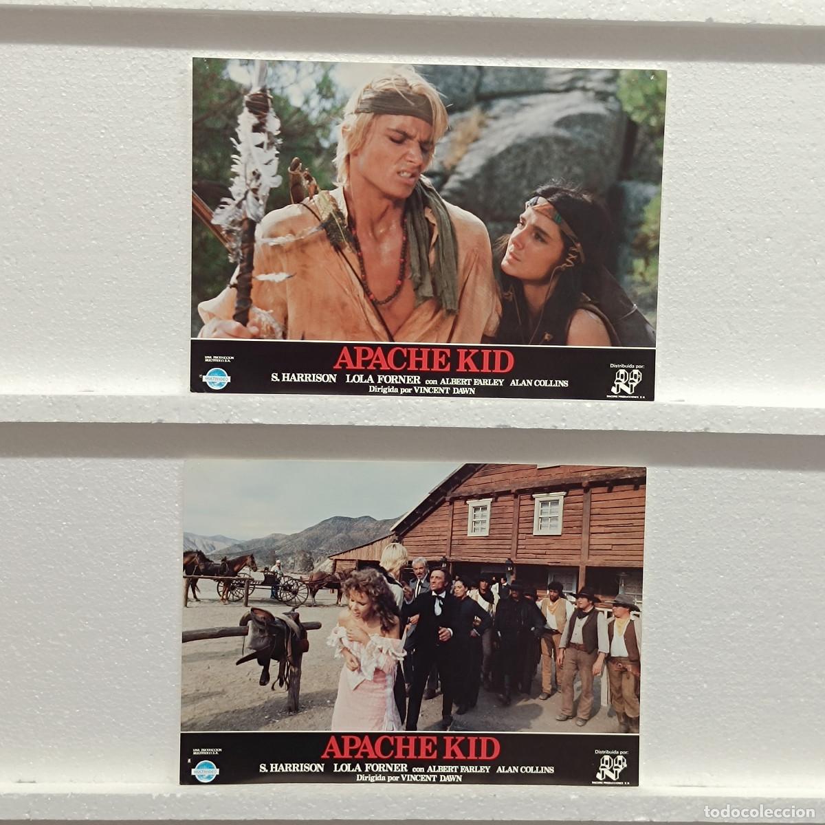 Cine: LOTE 2 FOTOCROMOS. ORIGINALES DE CINE. APACHE KID.