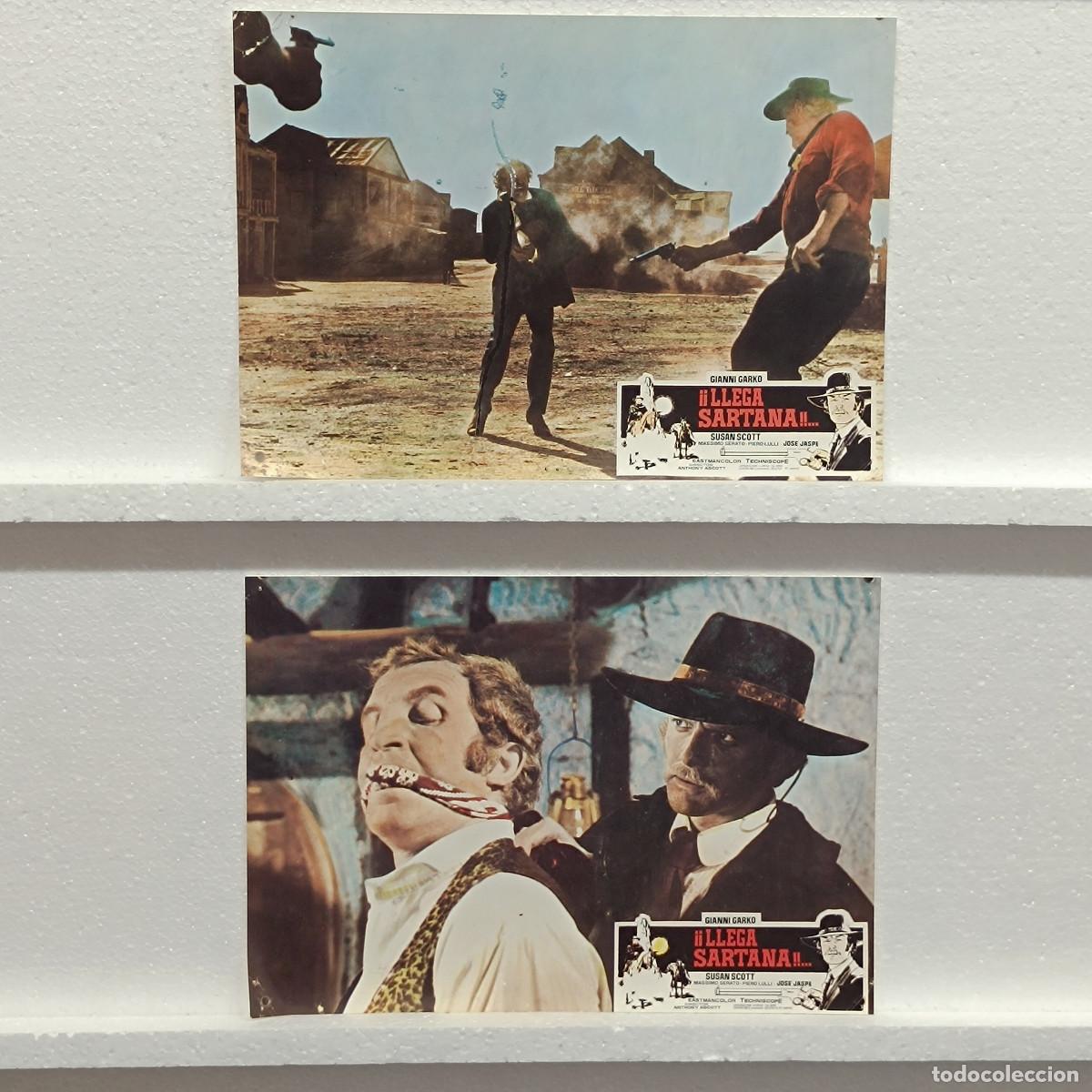 Cine: LOTE 2 FOTOCROMOS. ORIGINALES DE CINE. LLEGA SARTANA.