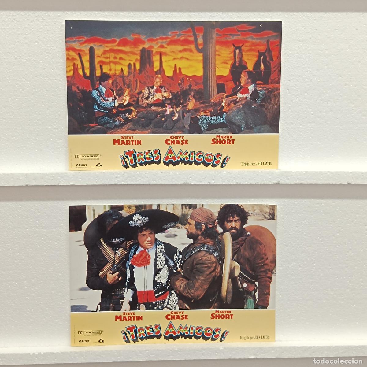 Cine: LOTE 2 FOTOCROMOS. ORIGINALES DE CINE. TRES AMIGOS. STEVER MARTIN.