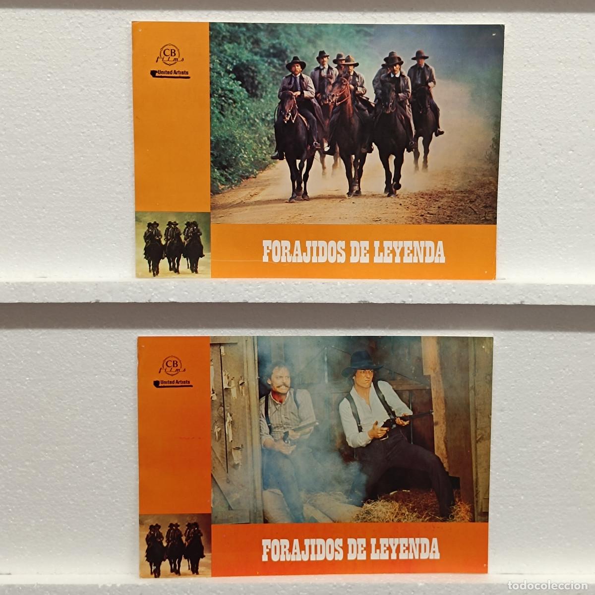 Cine: LOTE 4 FOTOCROMOS. ORIGINALES DE CINE. FORAJIDOS DE LEYENDA.