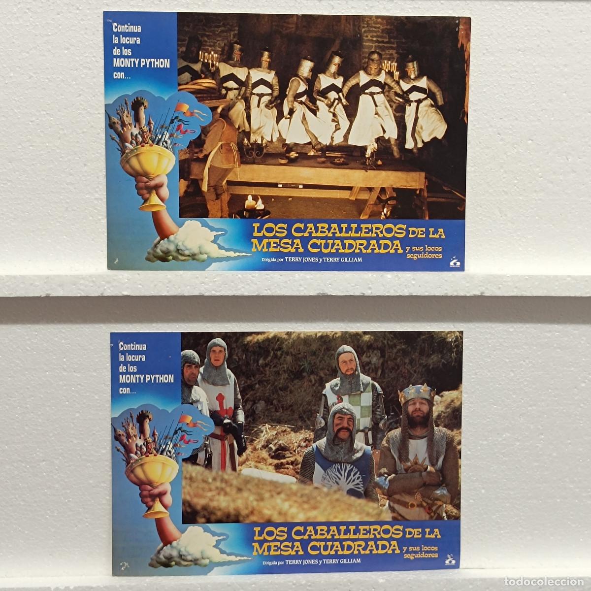 Cine: LOTE 2 FOTOCROMOS. ORIGINALES DE CINE. LOS CABALLEROS DE LA MESA CUADRADA.