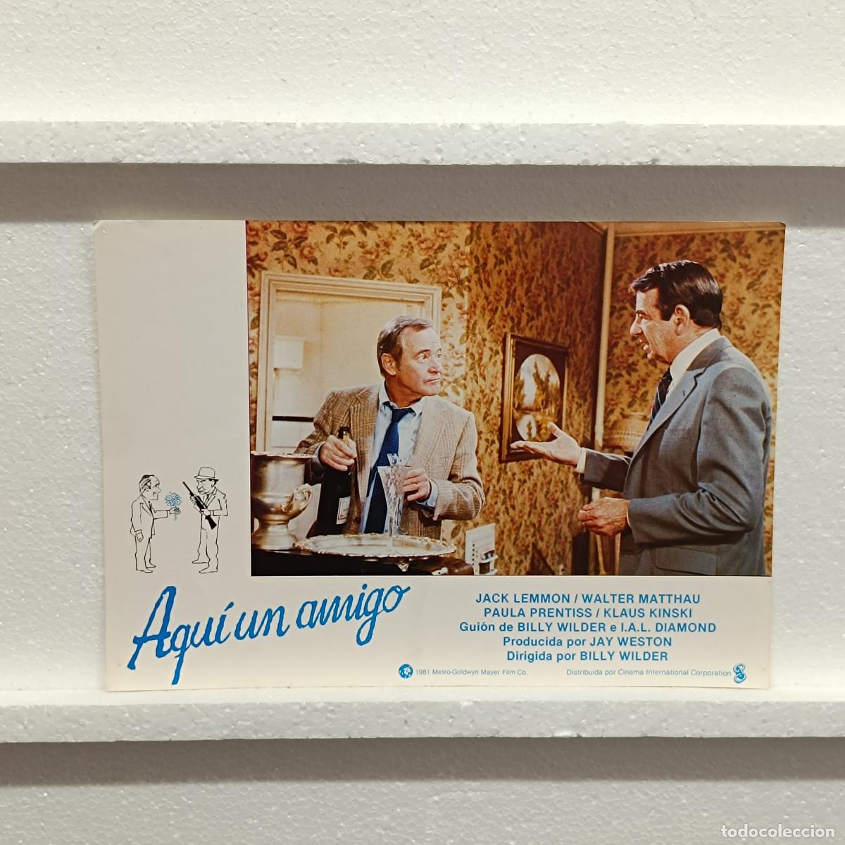 Cine: FOTOCROMO. ORIGINAL DE CINE. AQUI UN AMIGO. JACK LEMMON. WALTER MATTAU.